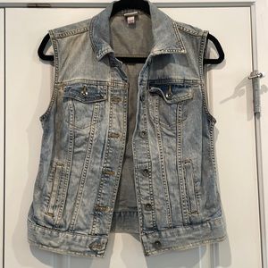 Merona Faded Denim Vest
